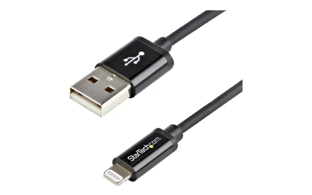 Startech 1m 3ft Black Apple 8-pin Lightning Connector To Usb Cable For Iphone Ipod Ipad - Charge And Sync Cable
