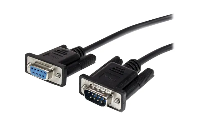 Startech 1m Black Straight Through Db9 Rs232 Serial Cable - M F Mxt1001mbk