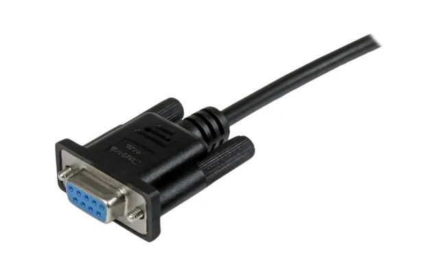 Startech 2m Black Db9 Rs232 Serial Null Modem Cable F F - Db9 Female To Female