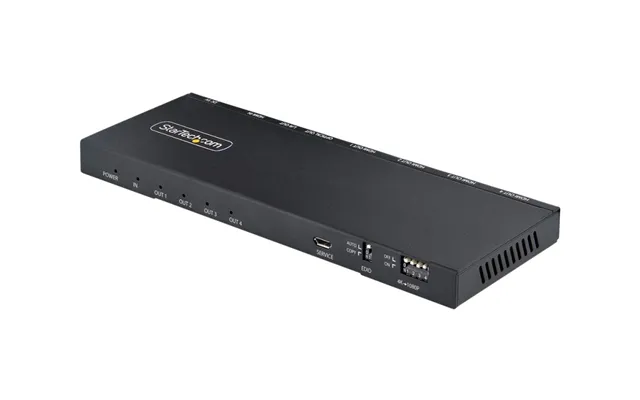 Startech 4-port Hdmi Splitter, 4k 60hz Hdmi 2.0 Video, 1 In 4 Out Hdmi Splitter, 4k Hdmi Splitter W Built-in Scaler, 3