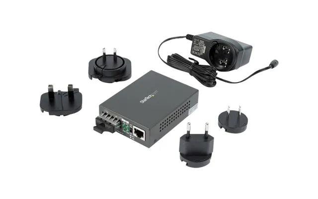 Startech Multimode Sc Fiber Media Converter For 10 100 1000 Network, 550m Range, Gigabit Ethernet, 850nm, Full Duplex Gi