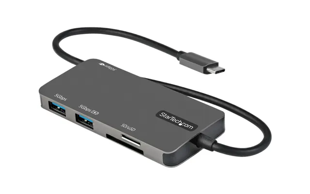 Startech.com Usb C Multiport Adapter, Usb-c To 4k 30hz Hdmi, 100w Power Delivery Pass-through, Sd Microsd Slot, 3-port U