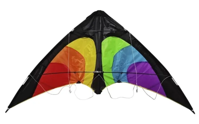 Stunt Rainbow Drage Til Børn 6 År Med 2 Liner - 160 Cm