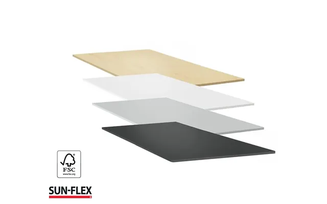 Sun-flex Desktop Whitelaminate - 160x80 Cm