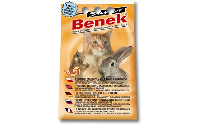 Super Benek Universal Kattegrus Bentonit Grus Naturlig 5 L