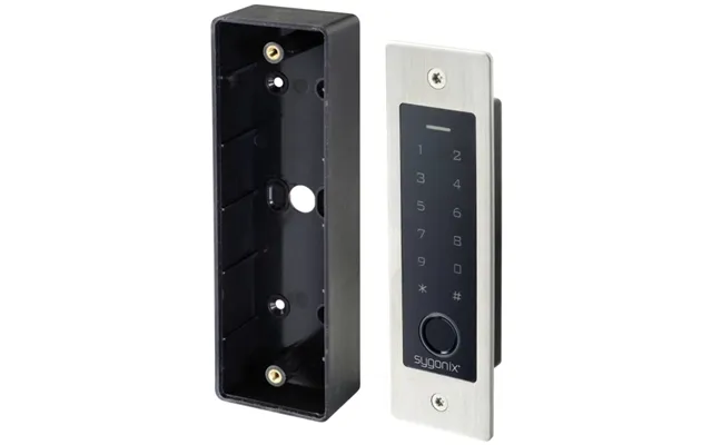 Sygonix Sy-5231014 Fingeraftryk Rfid-adgangssystem Planforsænket 12 V Dc - 18 V Dc Ip55 Med Belyst Tastatur