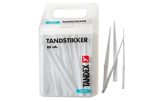 Tandstikker, Tandex, 15,2x8,8x8 Cm, Hvid, 80 Stk., Trekantede - 12 Æsker