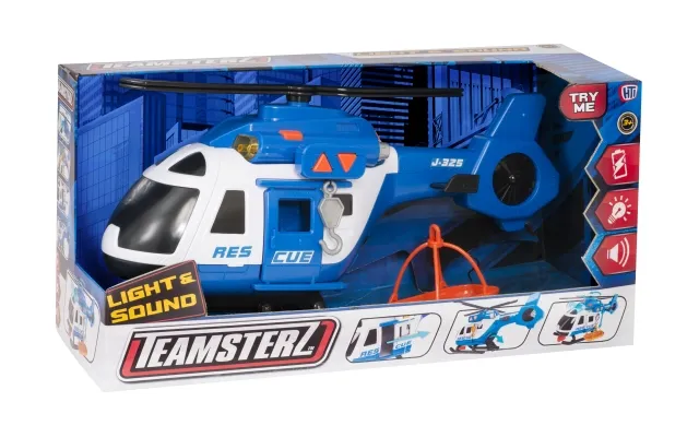 Teamsterz Mighty Machines Redningshelikopter Stor Med L&s-figur