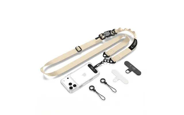 Tech-protect C9s Rope Crossbody Phone Lanyard - Beige