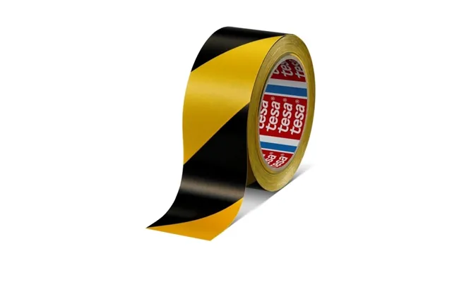 Tesa Advarselsbånd Selvklæbende 33 M 50 Mm Gul-sort H6076093