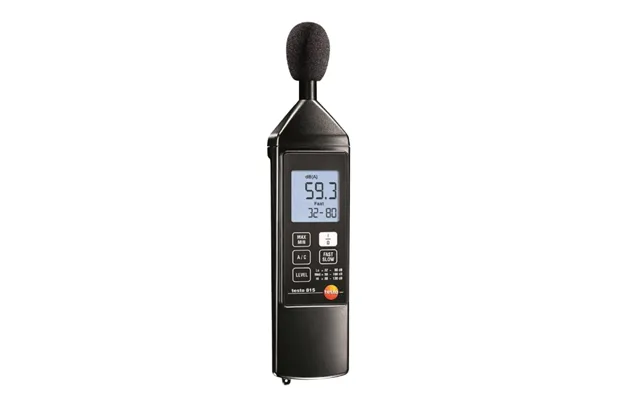 Testo 815, Digital, A-vægt, C-weighting, Hurtig, Langsom, 32 - 130 Db, 1 Db, 0,1 Db