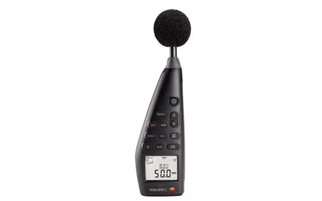 Testo 816-1, Digital, A-vægt, C-weighting, Hurtig, Langsom, 30 - 130 Db, 1,4 Db, 0,1 Db