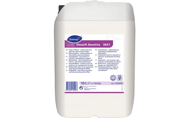 Tøjvask Skyllemiddel Clax Deosoft Sensitive G Uden Farve Parfume 10 Ltr,10 Ltr Dnk