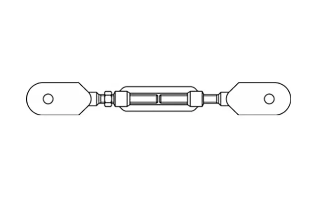 Toolcraft To-6866097 Trådstrammer M36 Stål Varmegalvaniseret Din 1480 1 Stk