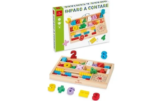 Træmatematik-sæt Med Abacus-ur