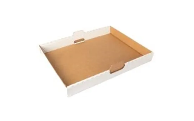 Transportæske 432x301x47xmm Brun Hvid Neutral Passer Til Kagemand,25 Stk Krt