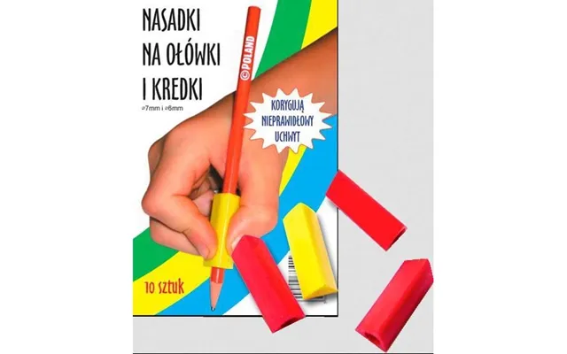 Trekantede Blyant- Farvekridtkapsler 10 Stk.