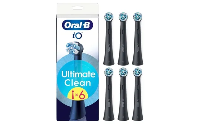 Udskiftningsbørstehoved Io Ultimate Clean Black - 6 Stk