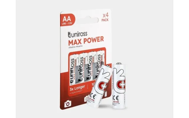 Uniross Max Power Aa Lr6 Standardbatterier 2900mah - 4 Stk.