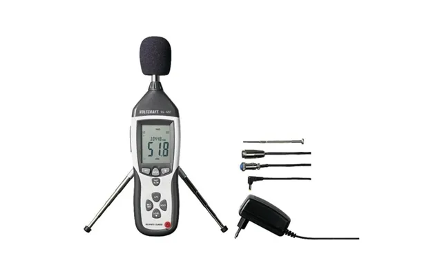 Voltcraft Sl-451 Lydniveaumåler, Støjmåler 31,5 Hz - 8 Khz Sl-451