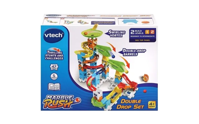 Vtech Marble Rush Double Drop Set - 47 Dele