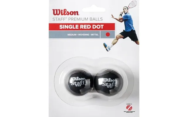 Wilson Wilson Staff Squash Red Dot 2 Pack Ball Wrt617700 Sort One Size