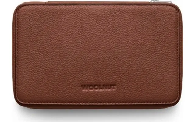 Woolnut Leather Tech Organizer -tarvikelaukku - Konjakki