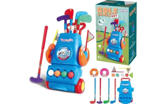 Woopie Golfsæt Med Tilbehørholder På Hjul