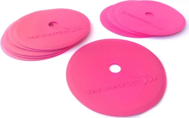 Yakimasport Flat Field Markers Markeringsmåtter - 10 Stk. Pink