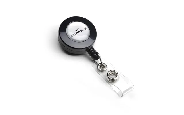 Yoyo-holder Durable Med Trykknabslås Sort - 10 Stk.