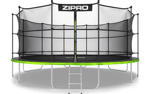 Zipro Jump Pro Havetrampolin Med Indvendigt Net Og Stige Inklusiv - Ø 496cm Leveres I 4 Kolli