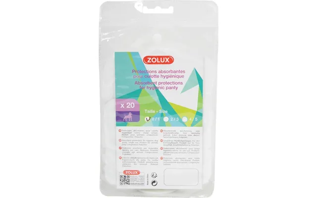 Zolux S4-s5 Hund Løbetid Hygiejne Bleer 20 Stk 125x40x220mm