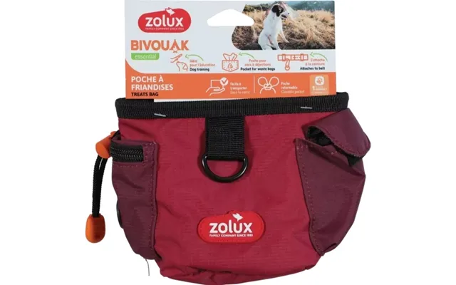 Zolux Taske Til Hundegodbidder Bivouak Rød