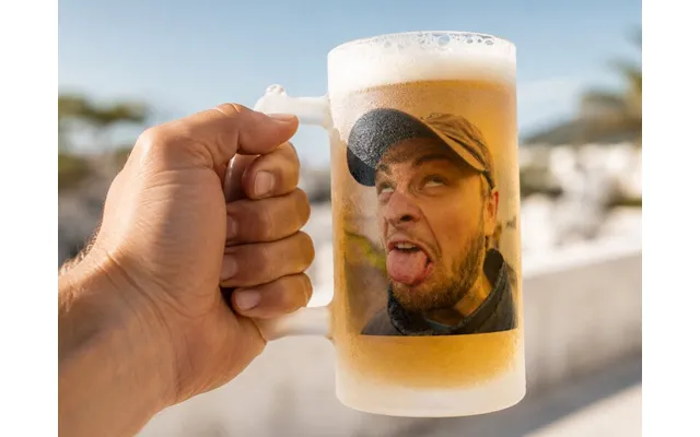 Frostet Ølglas Med Eget Foto
