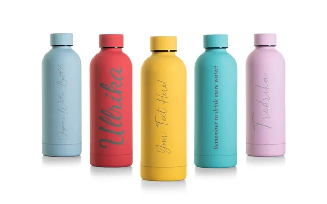 Personlig Termoflaske Med Tekst - 500 Ml