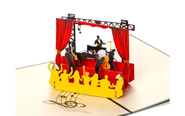 Pop Up-kort Musikelskeren