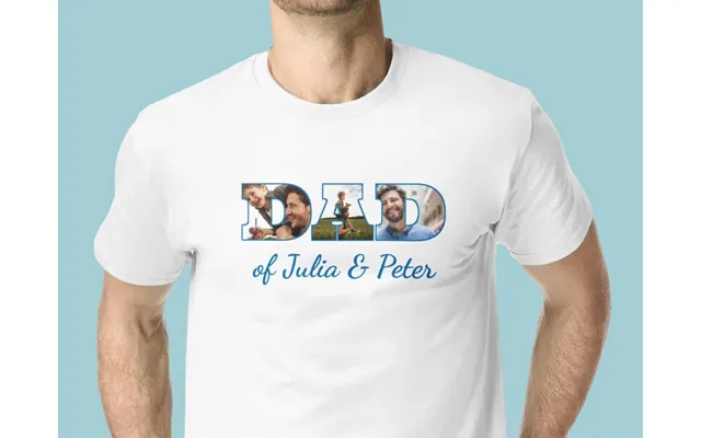 T-shirt Med Foto & Tekst - Dad