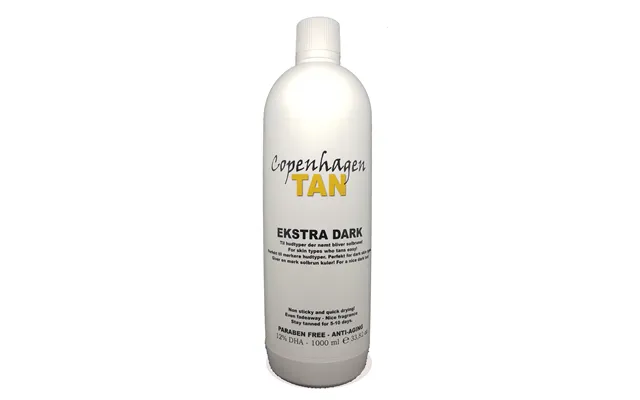 Spray Tan Væske 12%, Ekstra Dark Copenhagentan - 1 Liter