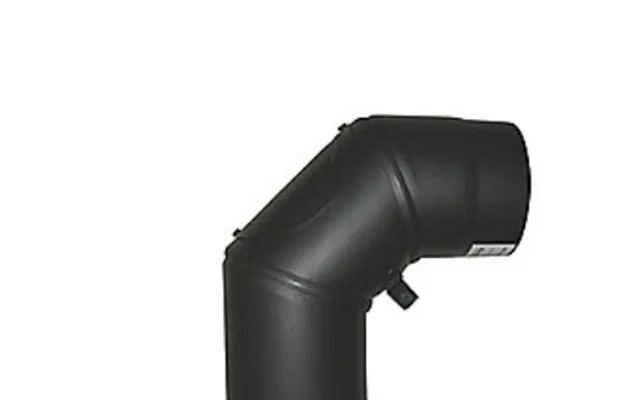 200 Mm Metalbestos Knærør 90 Med Smig - Med Renseklap