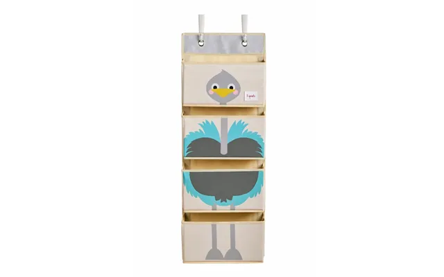 3 Sprouts Vægophæng Med Lommer Wall Organizer - Struds