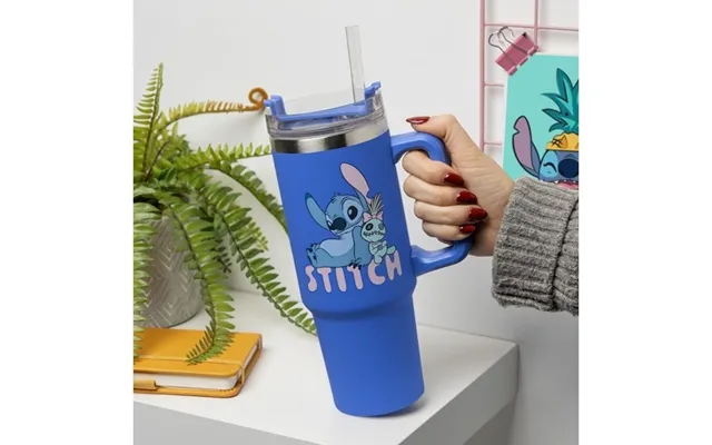 Abystyle Disney Classics Stitch Blå Forseglet Sugerørskop 900 Ml