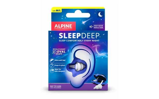 Alpine Sleepdeep - Genanvendelig Øreprop