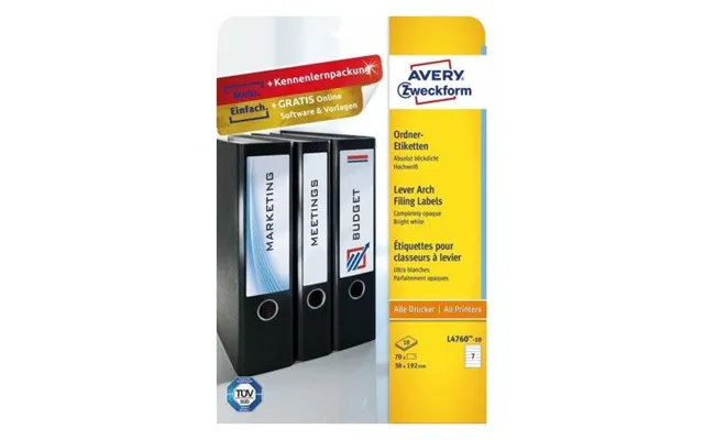 Avery L4760-10 - Hvid