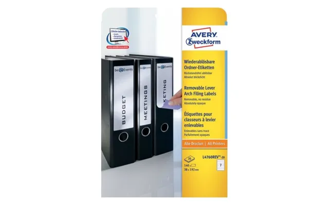Avery L4760rev-20 - Hvid