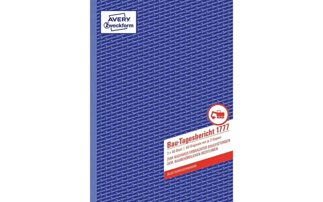 Avery Zweckform - Byggers Dagbog