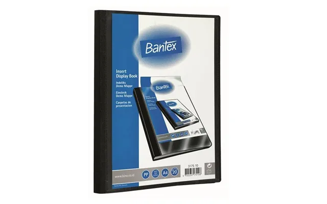 Bantex Demomappe A4 Med Indstik 20 Lommer - Sort