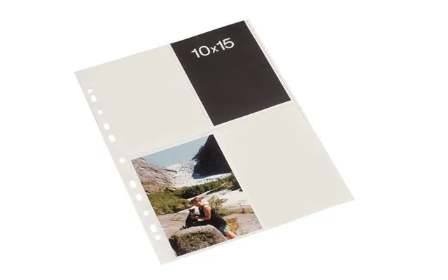 Bantex Fotolomme 10x15 Cm Hvid Højformat - 10 Stk.