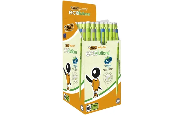 Blyanter Bic Matic Ecolutions Hb 0.7 Mm Med Viskelæder - 50 Stk
