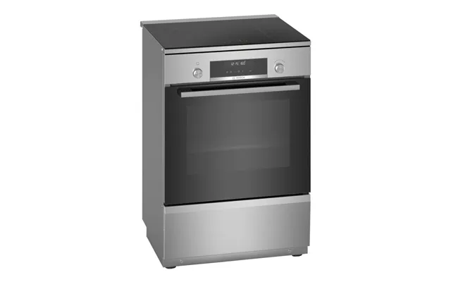 Bosch Serie 6 Fritstående Komfur Med Induktion - Rustfrit Stål