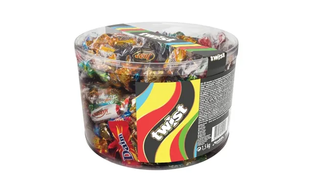 Chokolade Marabou Twist 1500g I Plastbøtte